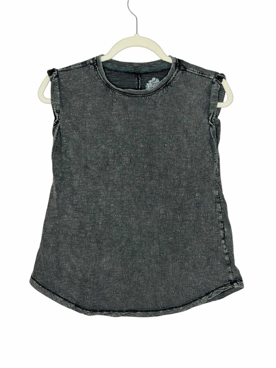 Pilcro Tops - Pilcro Washed Black Sleeveless Crew Tank